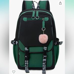 Cute Trendy Green Backpack 🎒